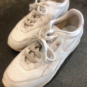 Reebok white shoes